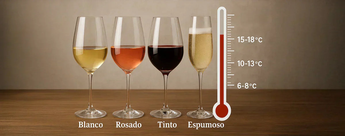 A temperatura ideal para servir cada tipo de vinho
