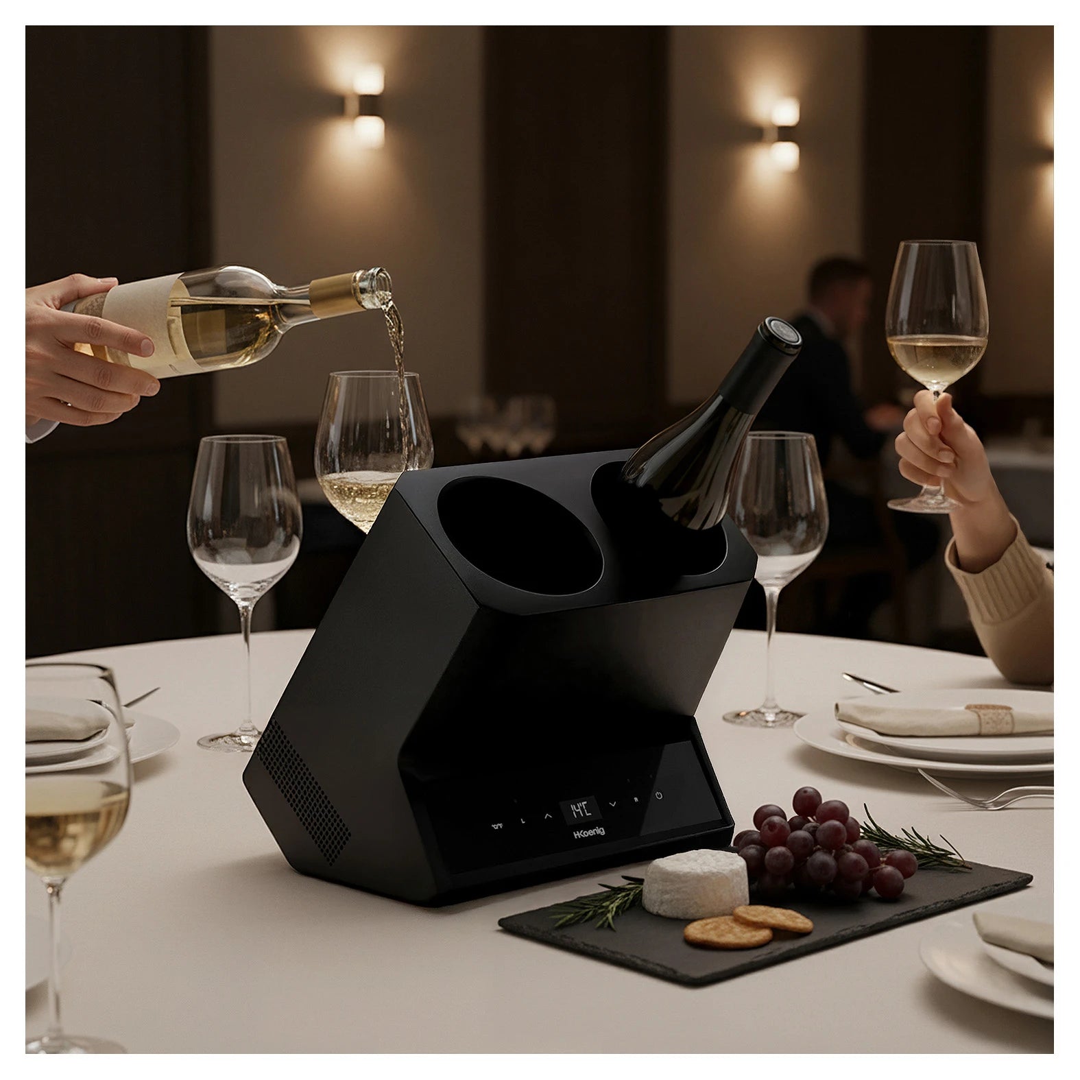 Arrefecedor de vinho para 2 garrafas H.Koenig LVX28