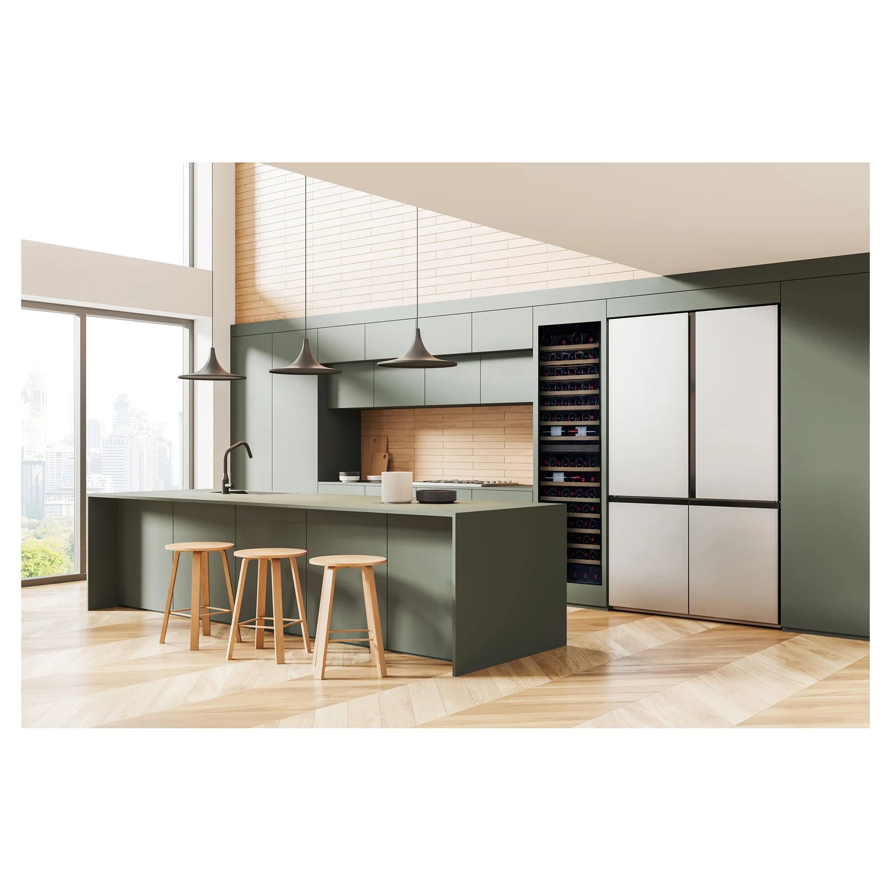 Cave de vinho 120 garrafas Vinobox V120 Deco