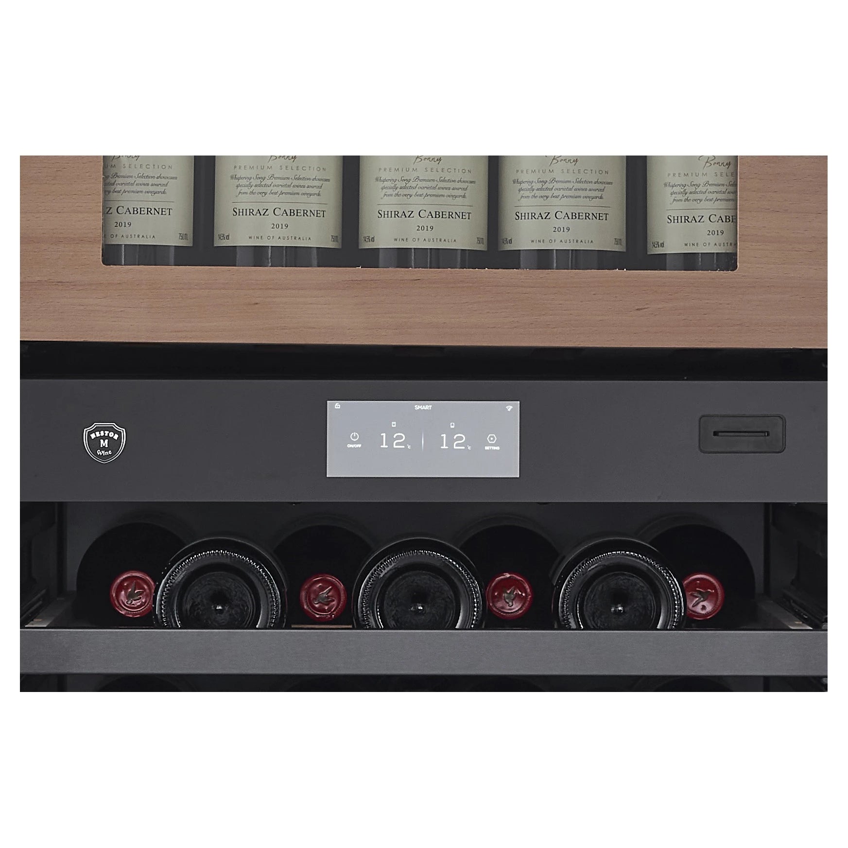 Cave de vinho 123 garrafas Nestor M Wine NWXP2123FN2
