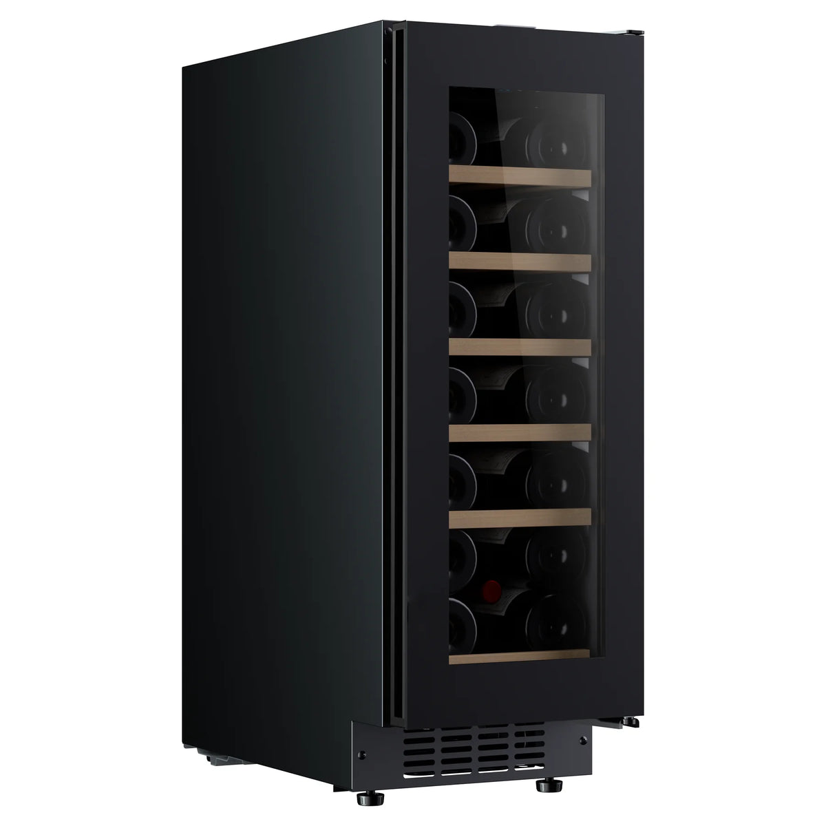 Cave de vinho Caviss CT1SP20H82N30 vista lateral, com apenas 29,5 cm de largura