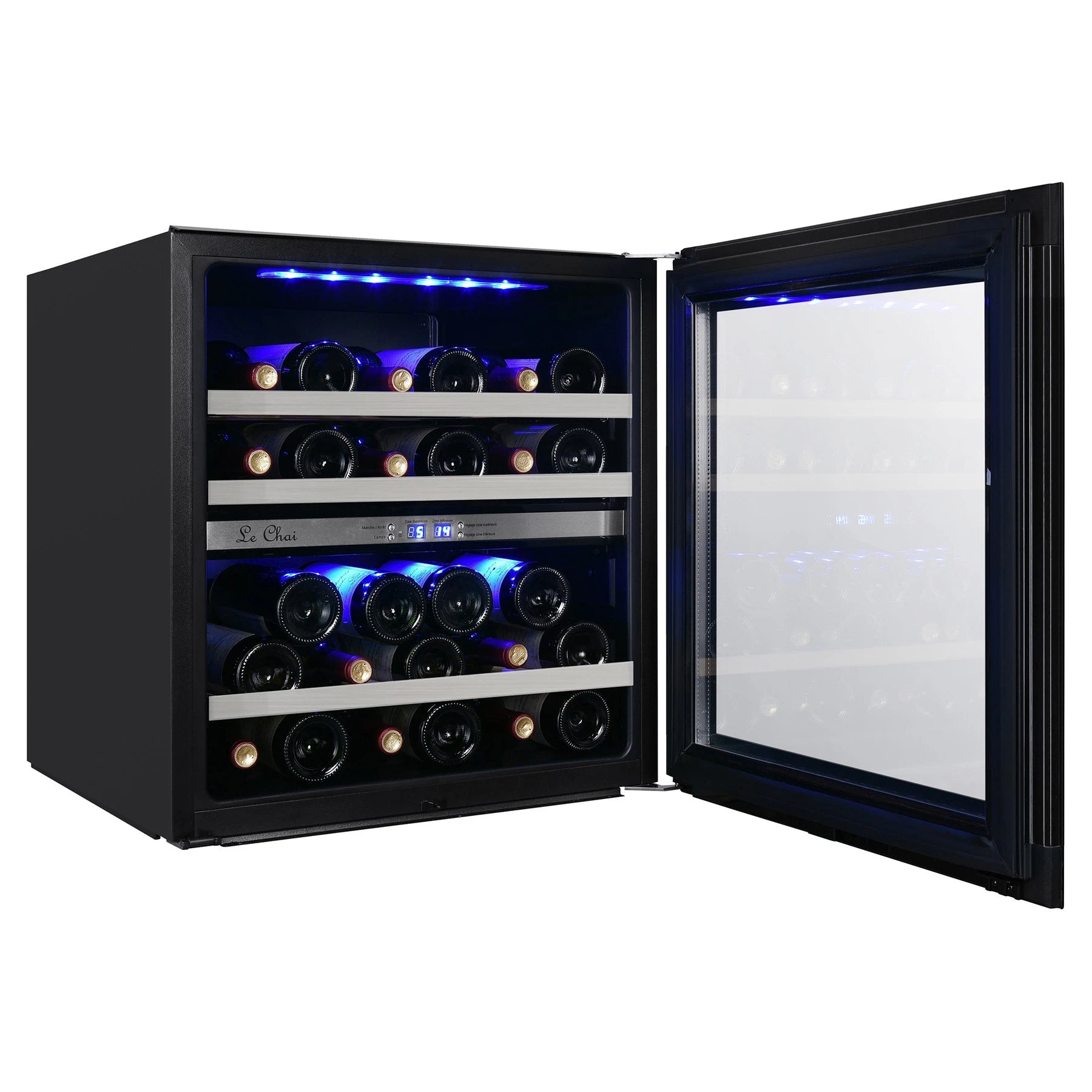 Cave de vinho Le Chai LBN270 Black com compressor ventilado e baixo nível sonoro.