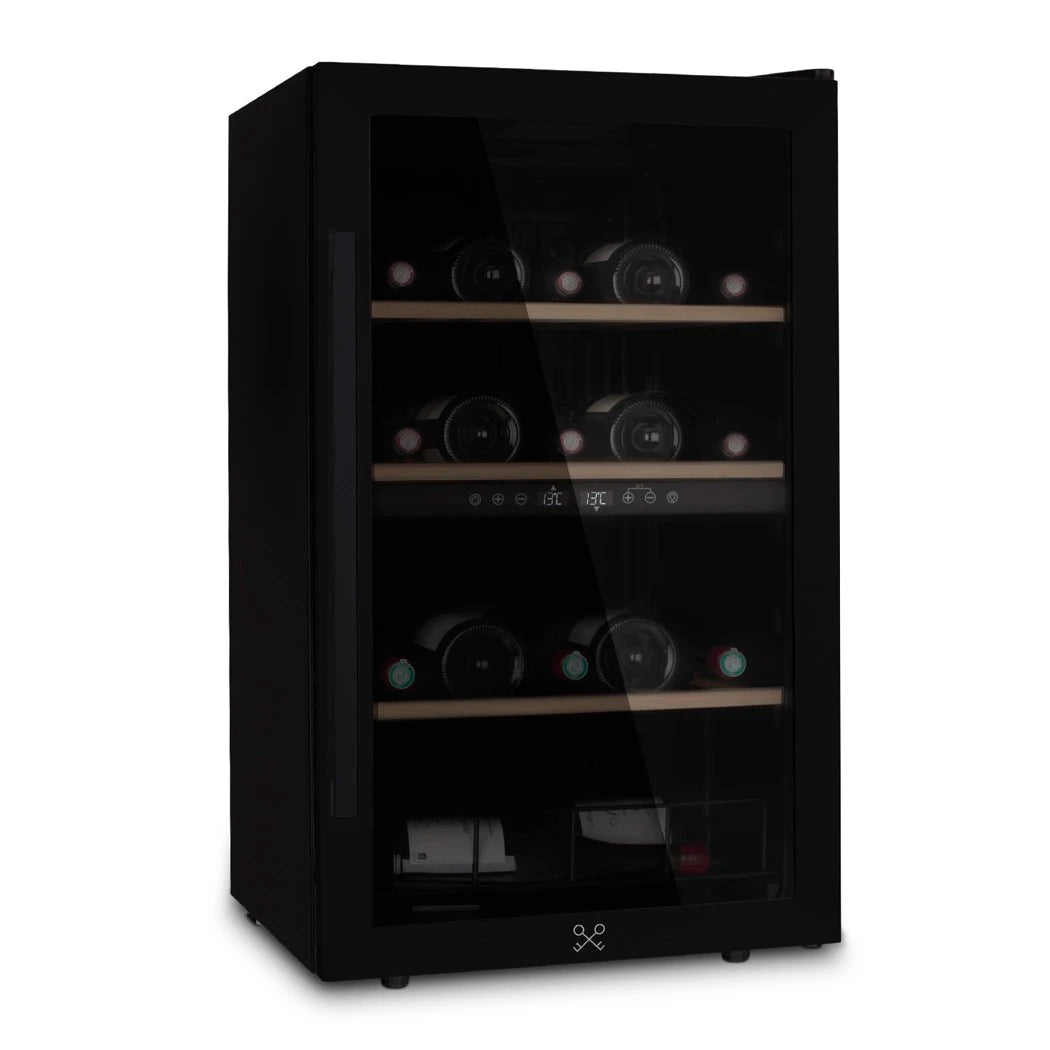 Cave de vinho CAVCDB32 com compressor silencioso e sistema antivibração.