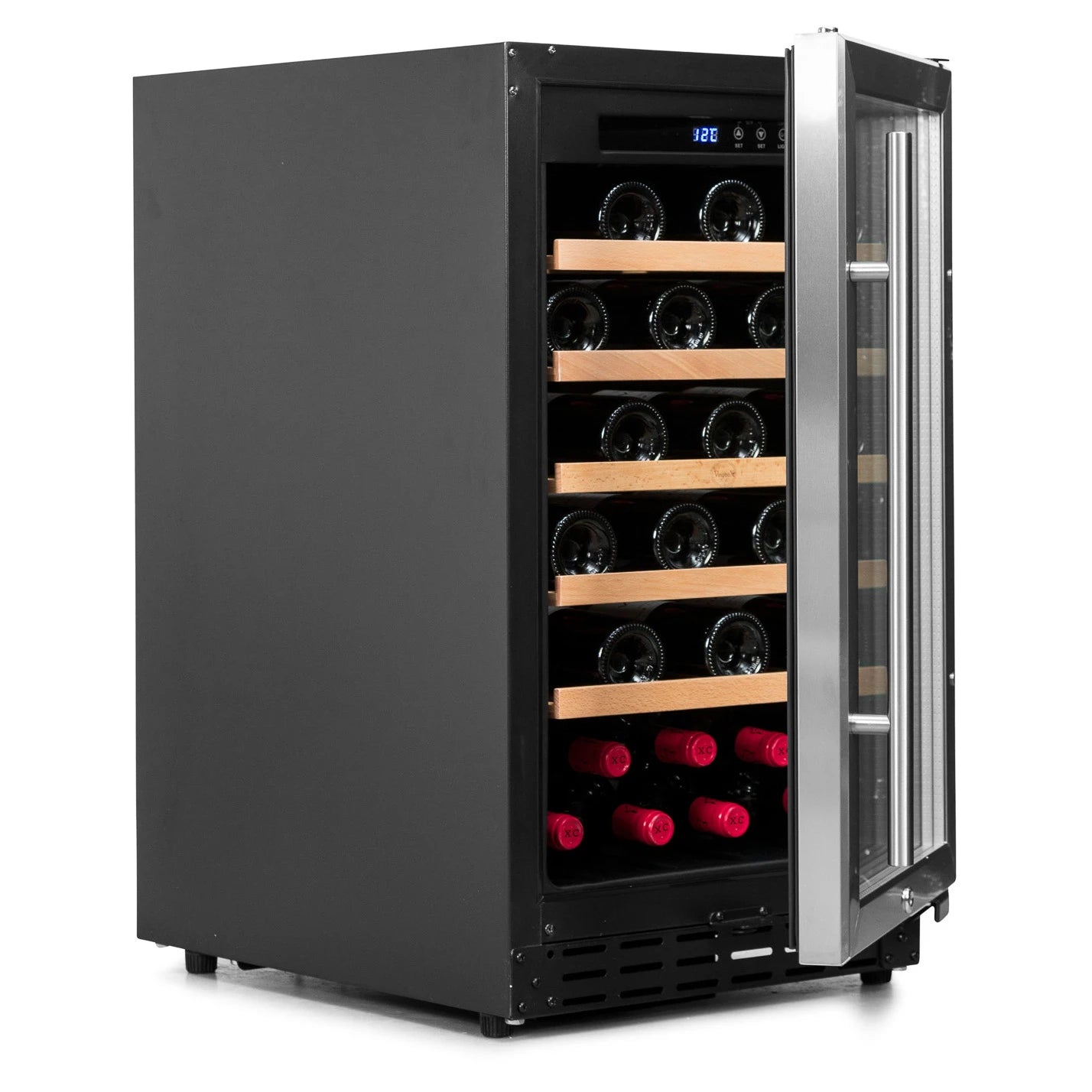 Cave de vinho Vinobox V40 GC 1T Inox com compressor antivibração e sistema No-Frost.
