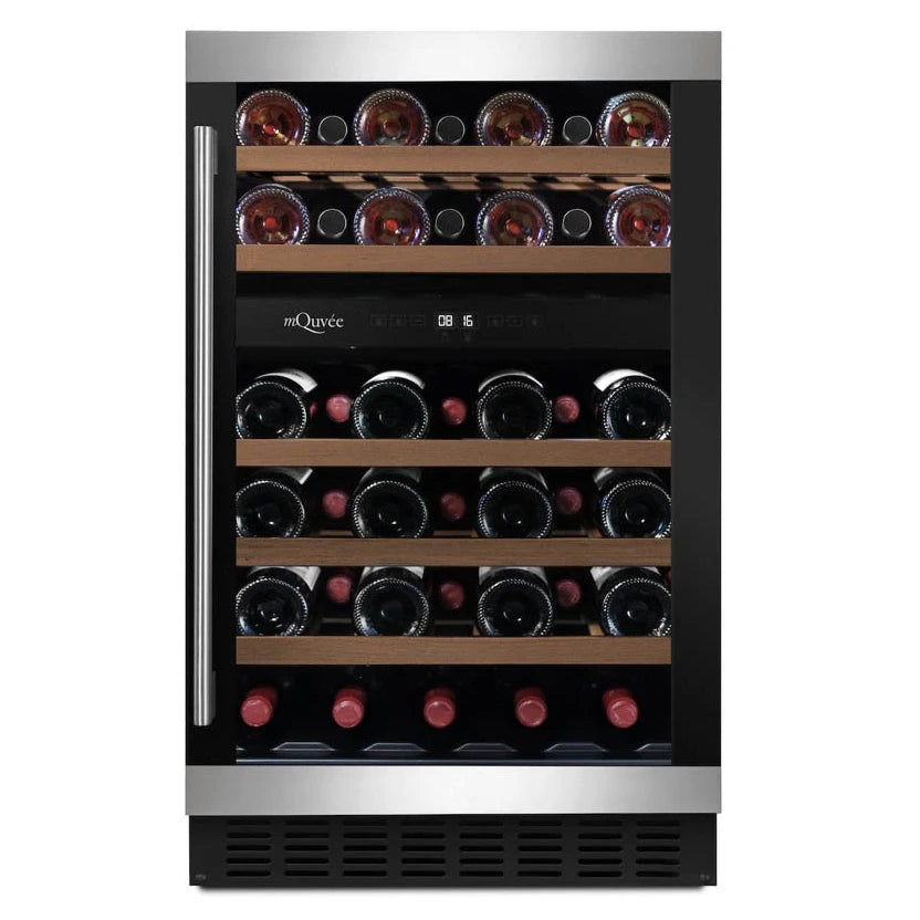 Cave de vinho 38 garrafas mQuvée WineCave 700 50D Modern encastrável sob bancada.