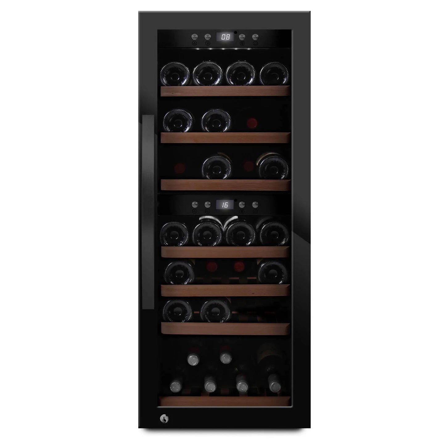 Cave de vinho 38 garrafas mQuvée WineExpert 38 Fullglass Black de livre instalação.