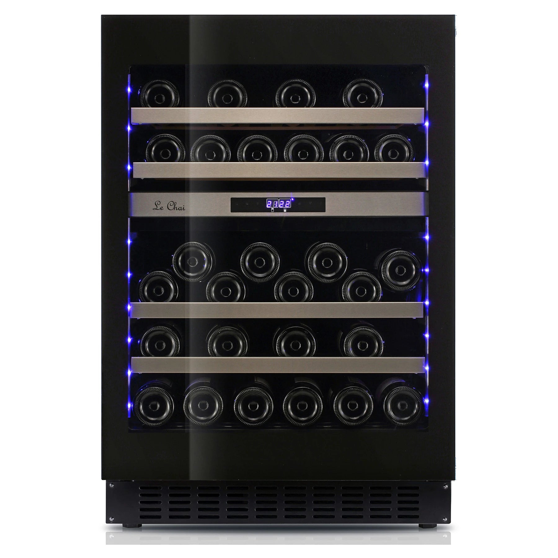 Cave de vinho integrável 45 garrafas Le Chai LBN458PO Black com sistema push-open.