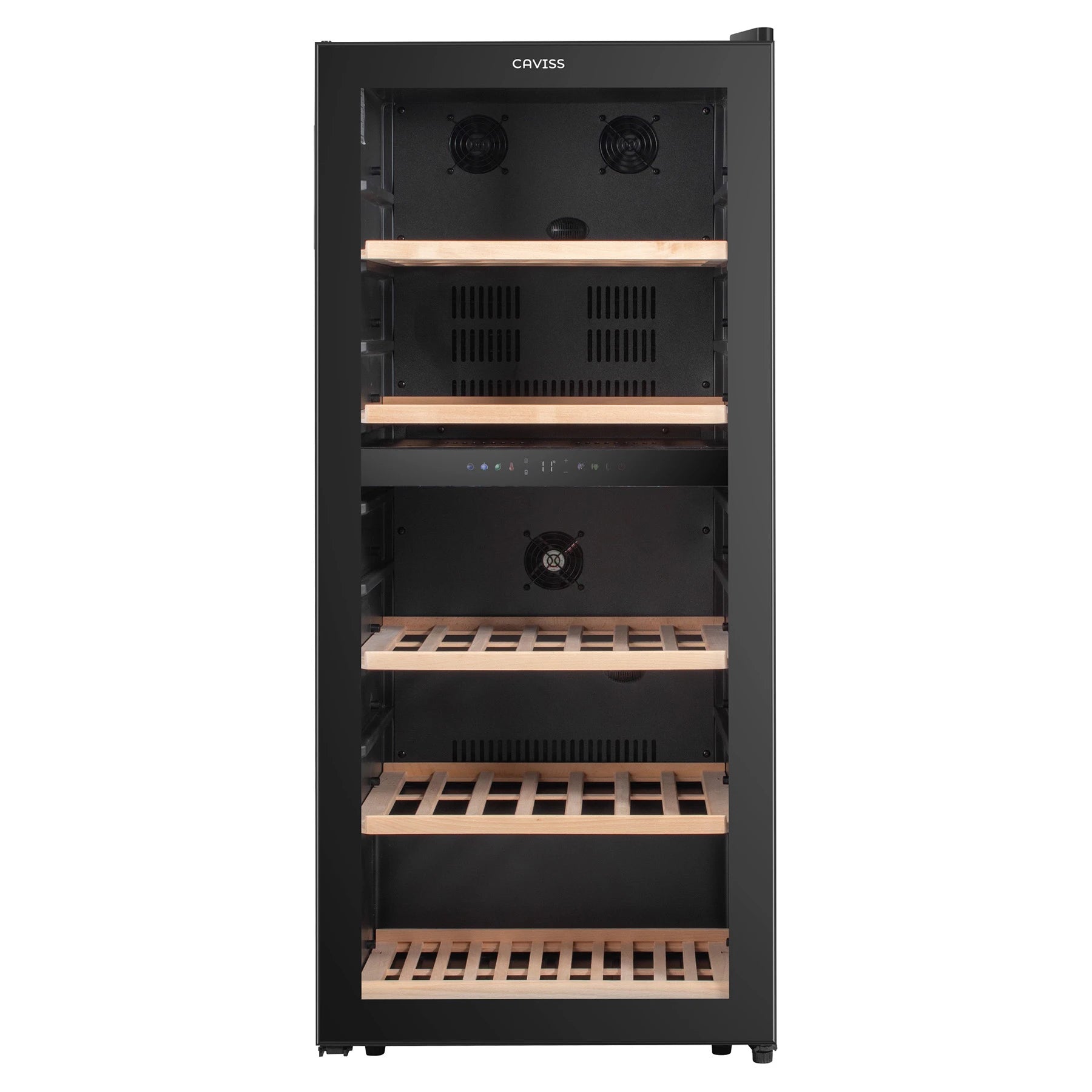 Cave de vinho Caviss C291CBEG para conservar vinhos tintos e brancos em duas zonas.