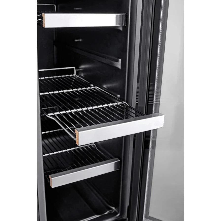 Cave de vinho para 20 garrafas Cavin Arctic Collection 60D de dupla zona Duo Full Glass Black, imagem de produto 4