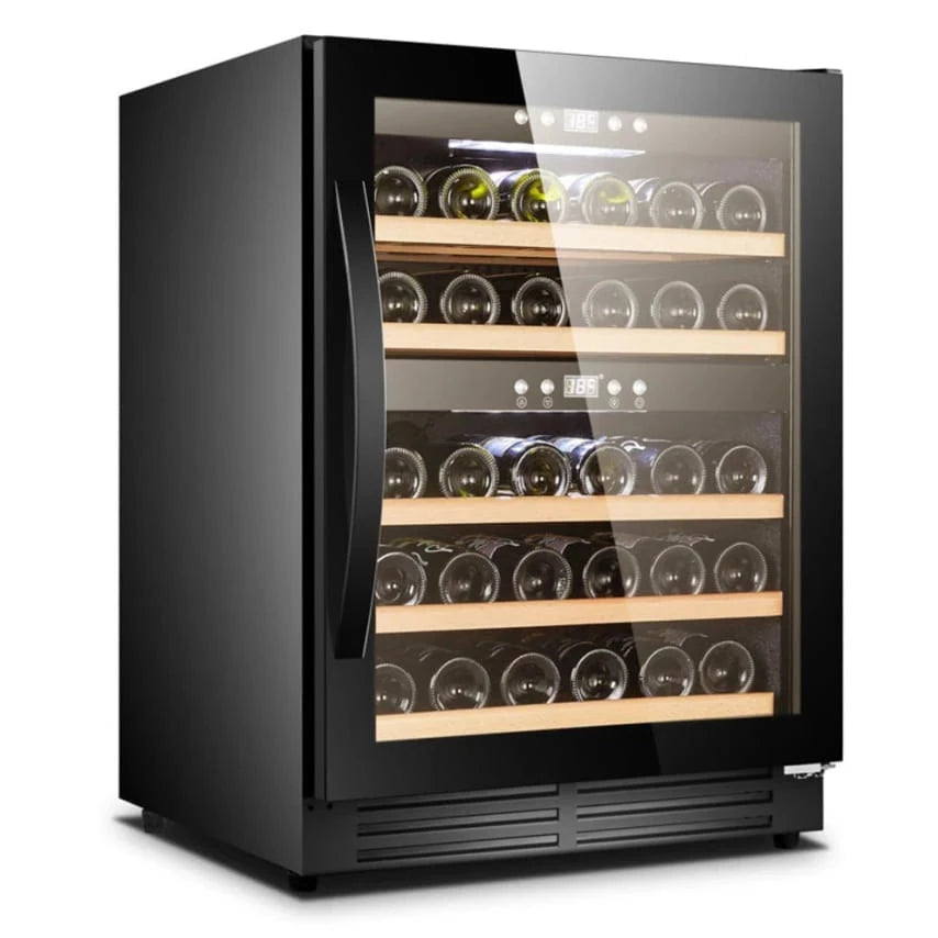 Cave de vinho para 40 garrafas Cavin Scandinavian Collection 40 Fullglass Black, vista frontal