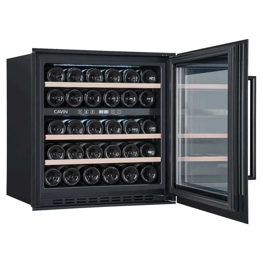 Cave de vinho para 30 garrafas Cavin Scandinavian Collection 60 Fullglass Black, imagem de produto 5