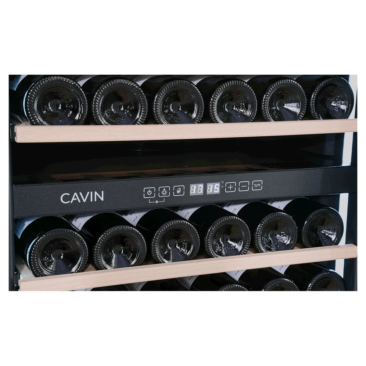 Cave de vinho para 42 garrafas Cavin Scandinavian Collection 90 Fullglass Black, imagem de produto 6