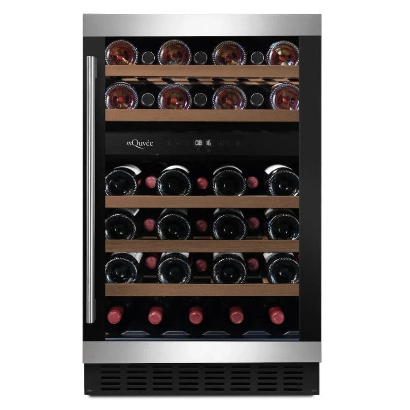 Cave de vinho para 38 garrafas mQuvée WineCave 700 50D Modern de dupla zona