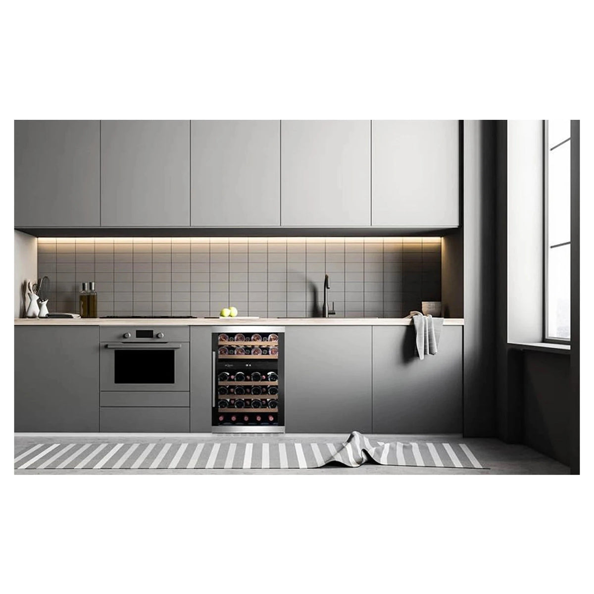 Cave de vinho para 38 garrafas mQuvée WineCave 700 50D Modern de dupla zona, vista 4