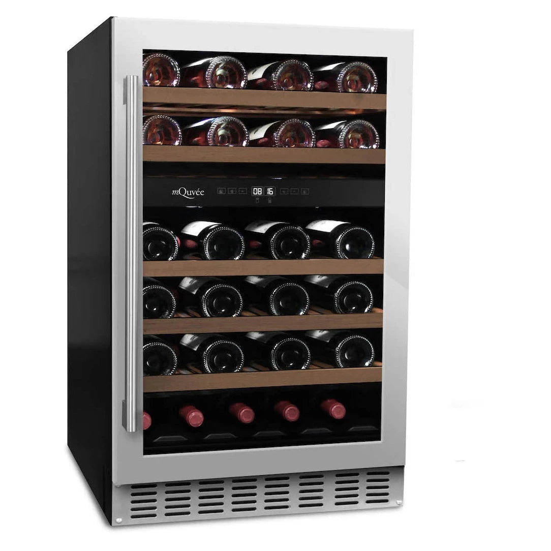 Cave de vinho para 38 garrafas mQuvée WineCave 700 50D Stainless de dupla zona, vista 3