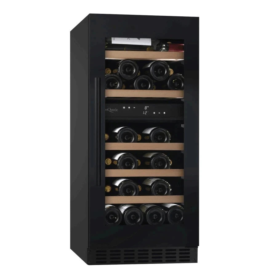 Wine cooler for 34 bottles mQuvée WineCave 780 40D Anthracite Black dual-zone, view 3