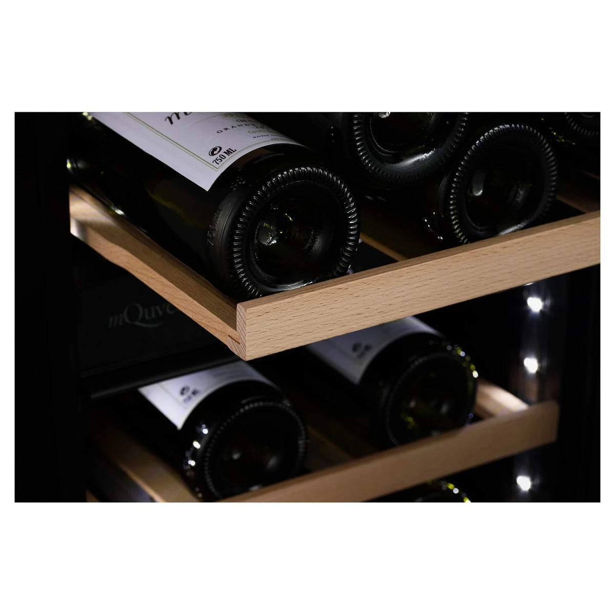 Cave de vinho para 34 garrafas mQuvée WineCave 800 40D Fullglass de dupla zona, vista 5