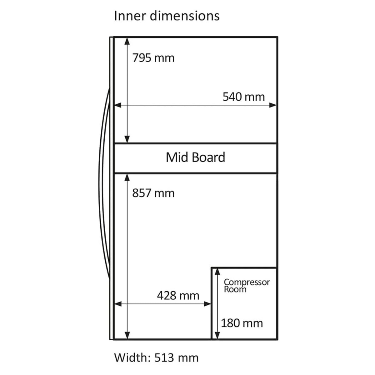 Cave de vinho para 180 garrafas mQuvée WineExpert 180 de dupla zona Stainless, vista 3