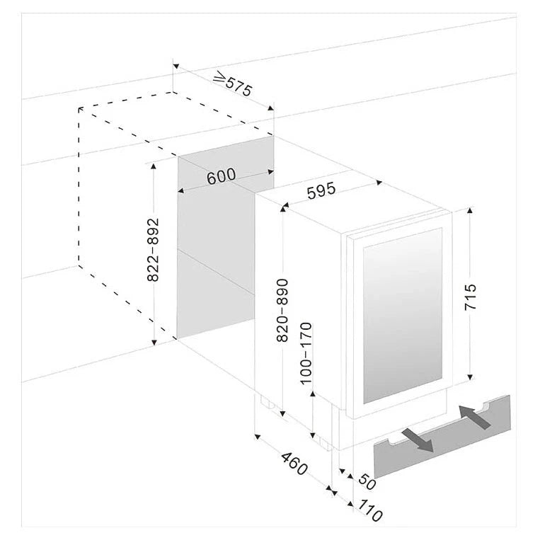 Frigorífico para cerveja mQuvée BeerServer 60 Stainless, vista 6