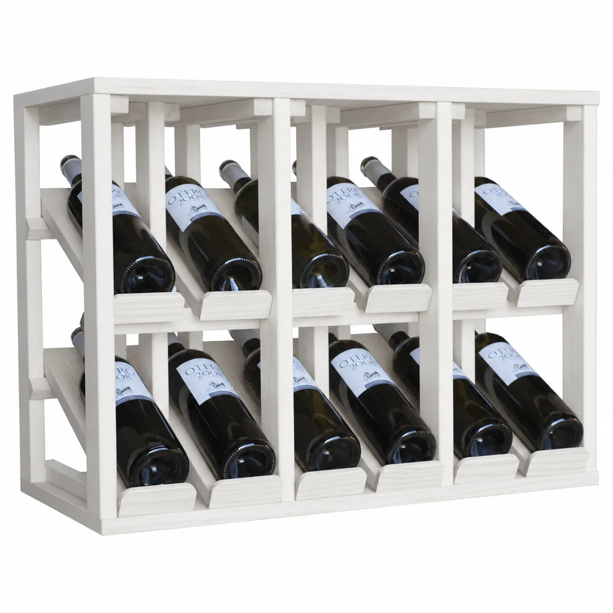 Garrafeira para 12 garrafas Expovinalia Villafranca Godello 2193 – Pinho branco – EW2193