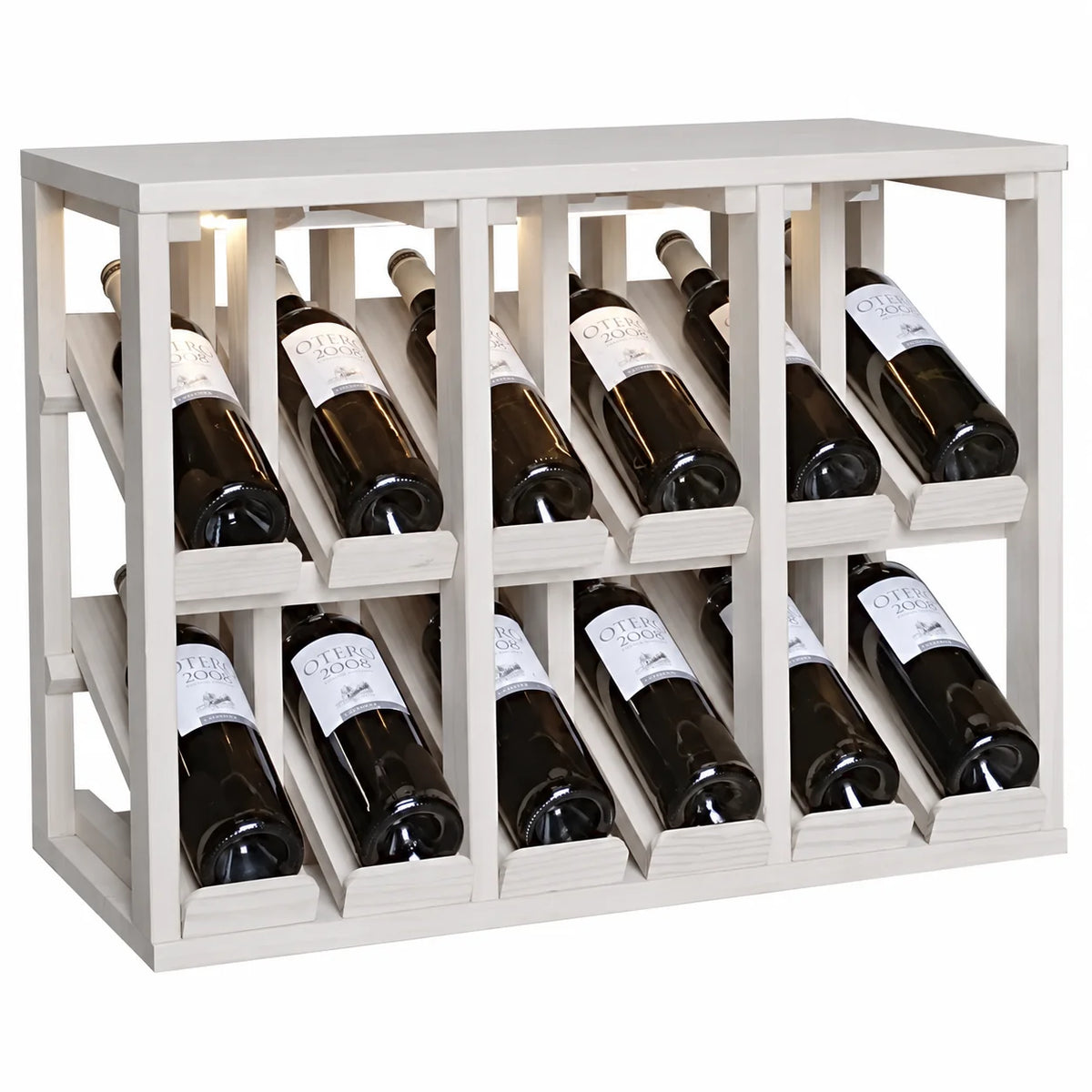 Garrafeira para 12 garrafas Expovinalia Villafranca Godello 2194 – Pinho branco – EW2194