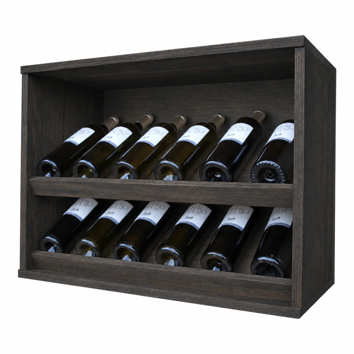 Garrafeira para 12 garrafas Expovinalia Villafranca Godello 2293 – Pinho preto – BX2293