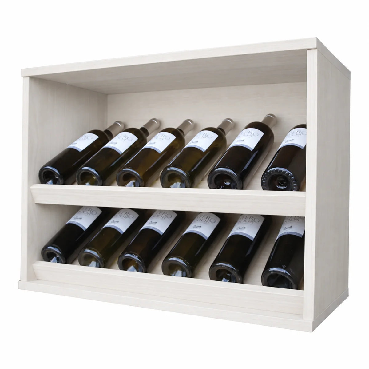 Garrafeira para 12 garrafas Expovinalia Villafranca Godello 2293 – Pinho branco – EW2293