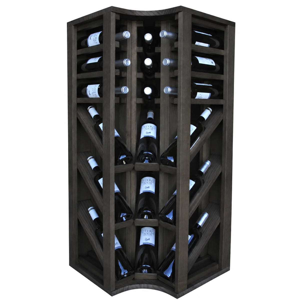 Garrafeira para 18 garrafas Expovinalia Villafranca Godello 2095 – Pinho preto – BX2095