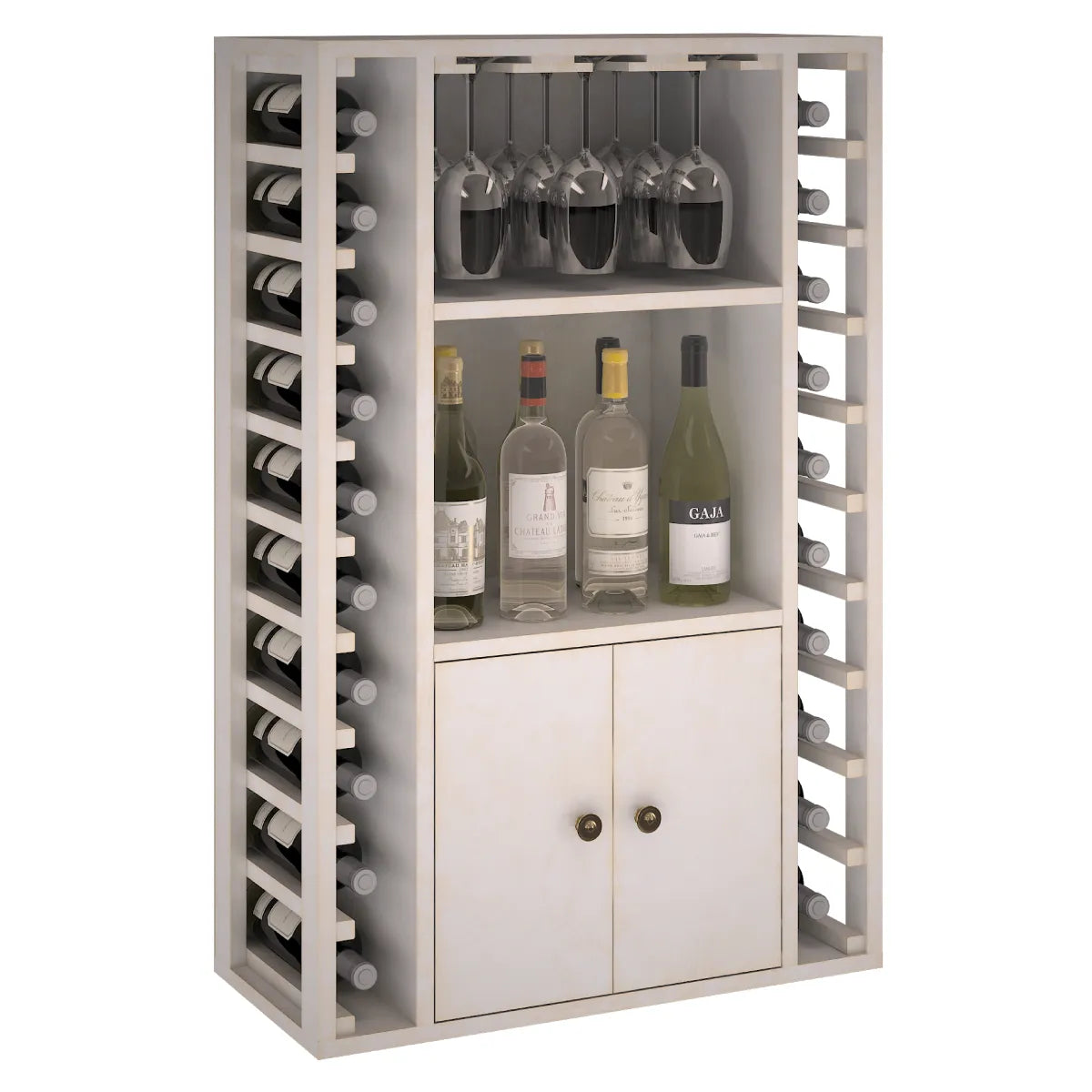 Garrafeira para 20 garrafas Expovinalia Corullón Godello 2521 – Pinho branco – EW2521