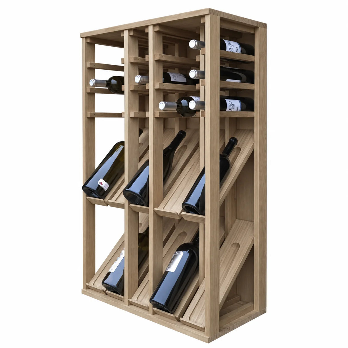 Garrafeira para 25 garrafas magnum Expovinalia Villafranca Godello 2096 – Carvalho natural – ER2096