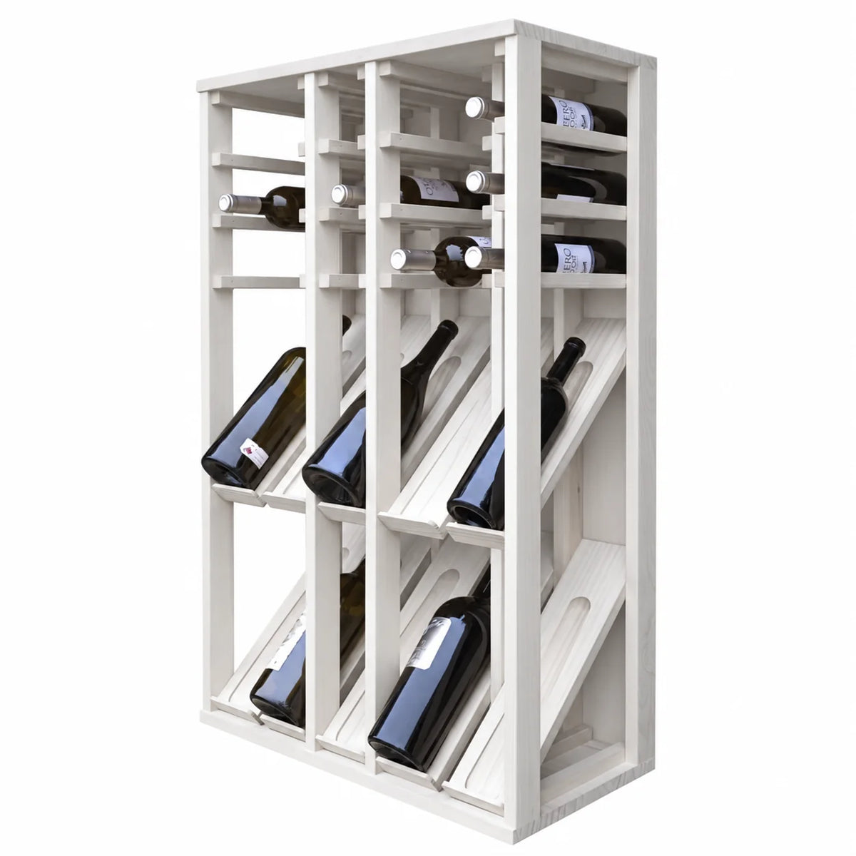 Garrafeira para 25 garrafas magnum Expovinalia Villafranca Godello 2096 – Pinho branco – EW2096