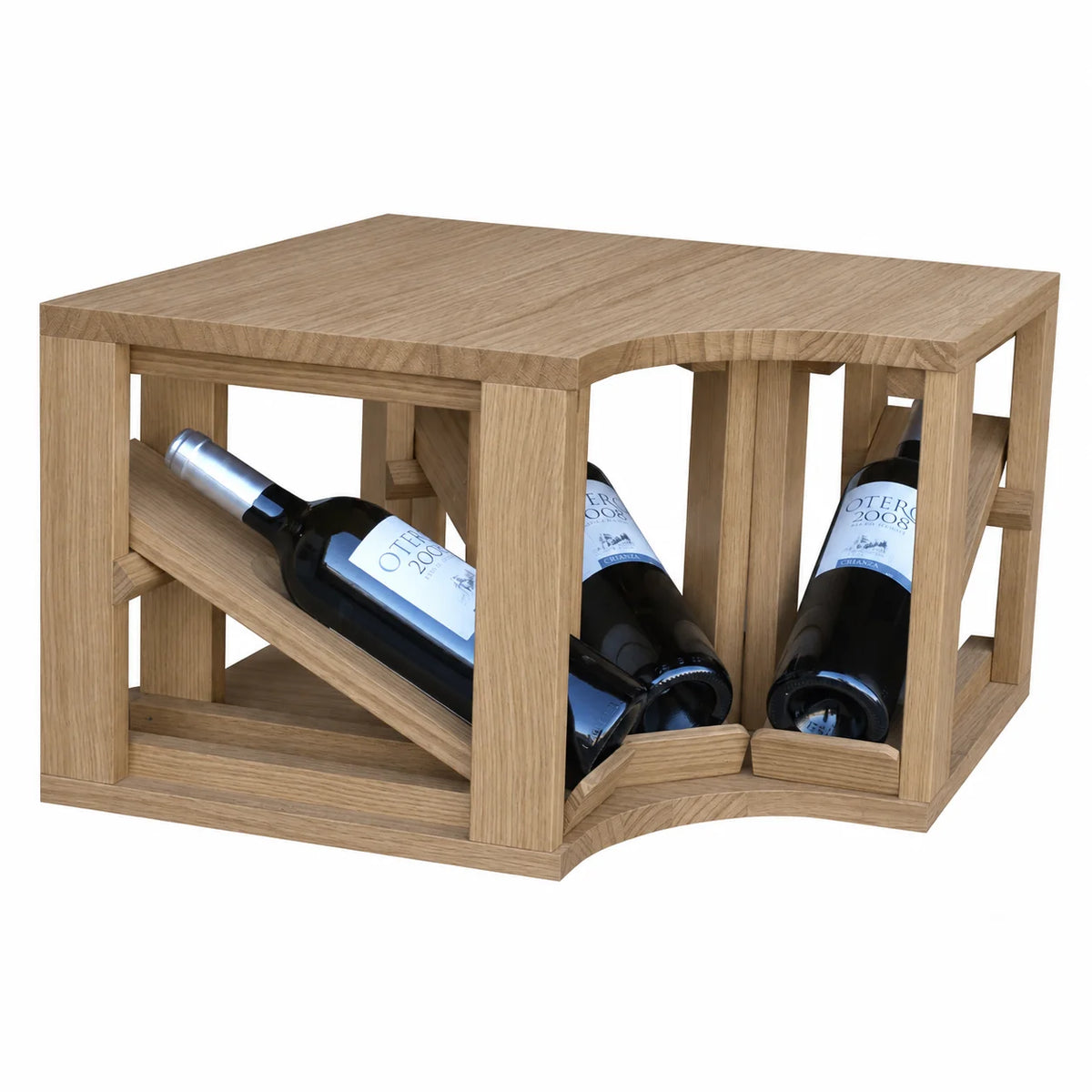 Garrafeira para 3 garrafas Expovinalia Villafranca Godello 2195 – Carvalho natural – ER2195