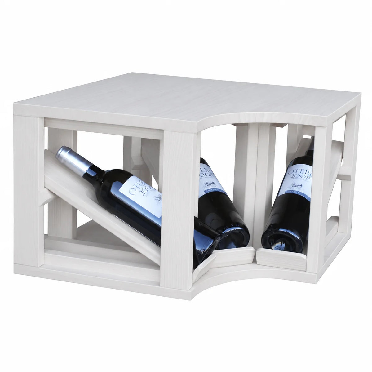 Garrafeira para 3 garrafas Expovinalia Villafranca Godello 2195 – Pinho branco – EW2195