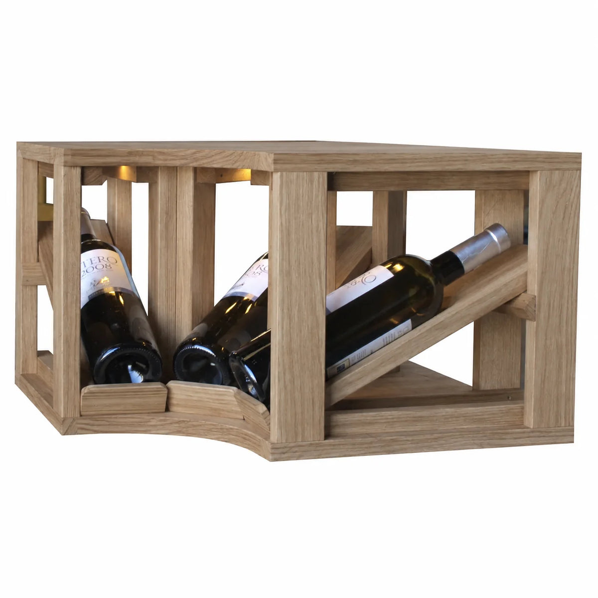 Garrafeira para 3 garrafas Expovinalia Villafranca Godello 2196 – Carvalho natural – ER2196