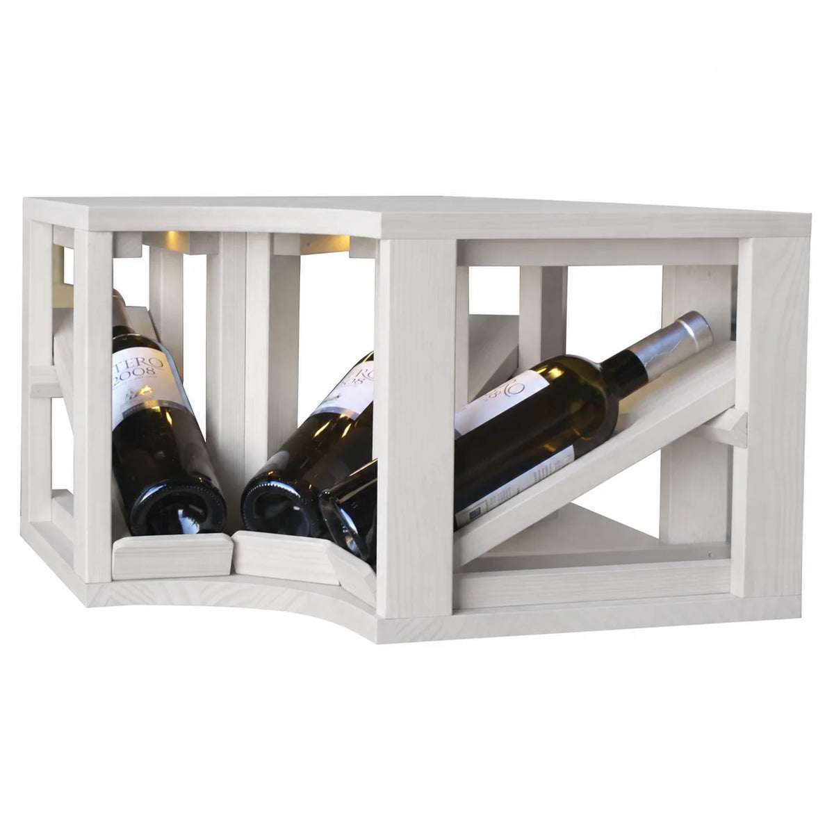 Garrafeira para 3 garrafas Expovinalia Villafranca Godello 2196 – Pinho branco – EW2196