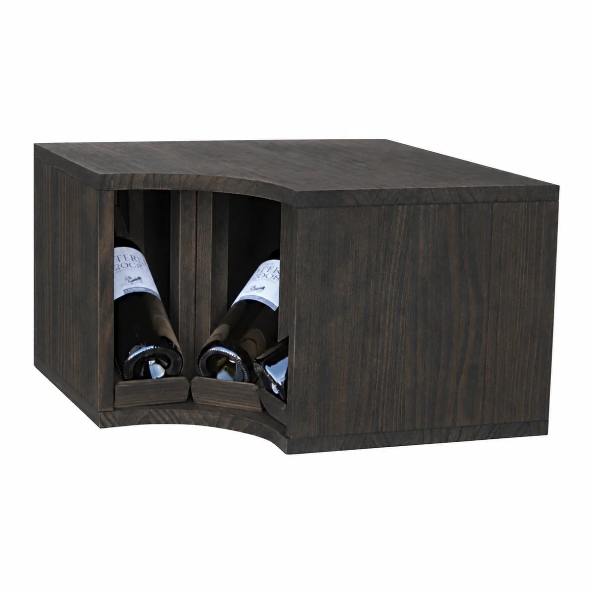 Garrafeira para 3 garrafas Expovinalia Villafranca Godello 2295 – Pinho preto – BX2295