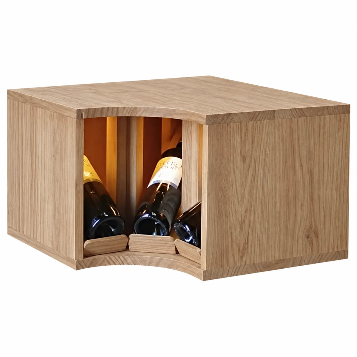 Garrafeira para 3 garrafas Expovinalia Villafranca Godello 2296 – Carvalho natural – ER2296