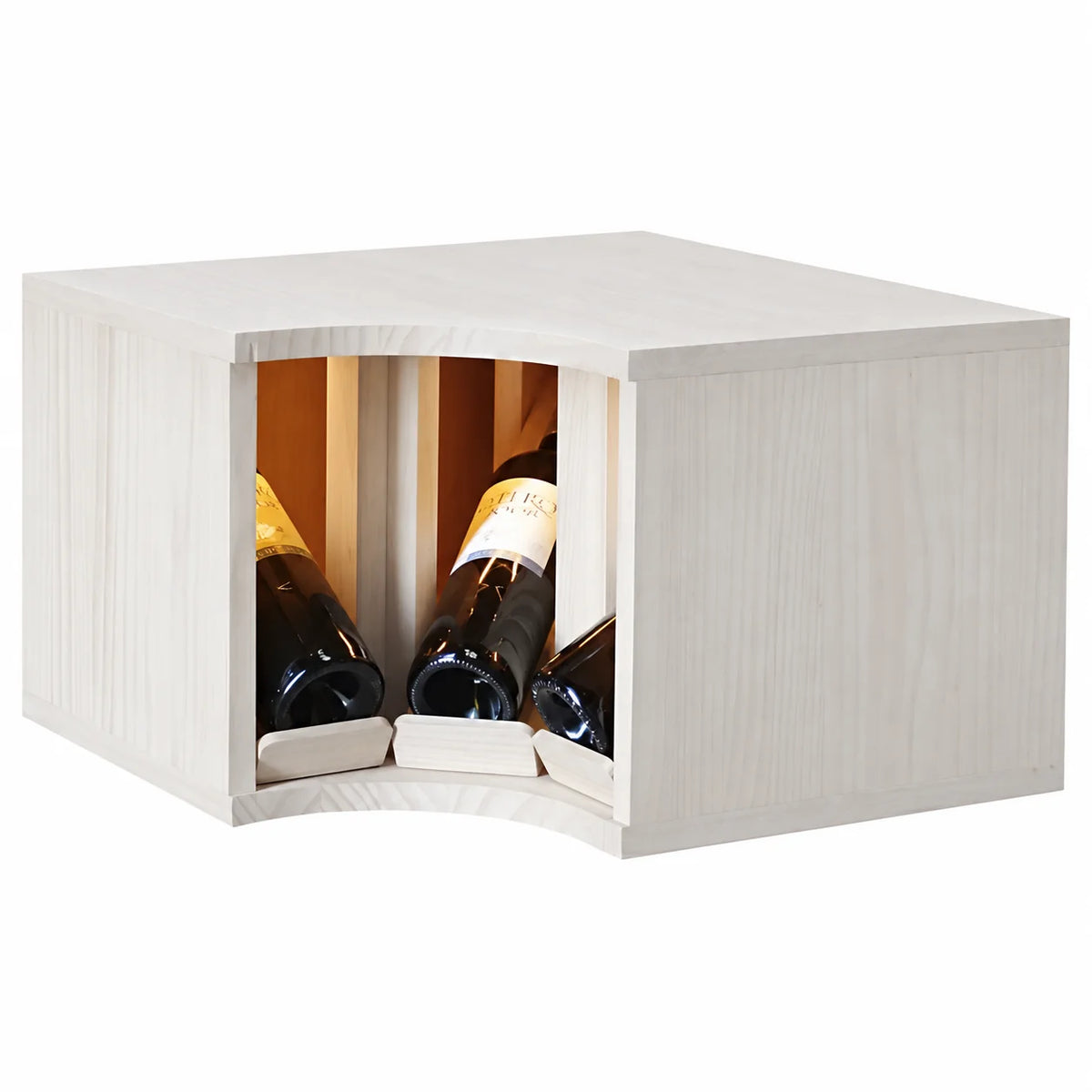 Garrafeira para 3 garrafas Expovinalia Villafranca Godello 2296 – Pinho branco – EW2296