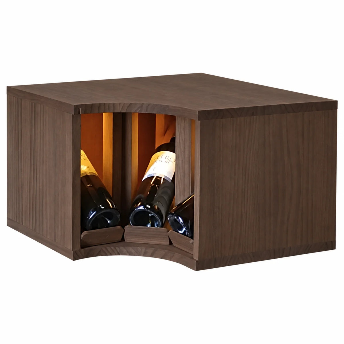Garrafeira para 3 garrafas Expovinalia Villafranca Godello 2296 – Pinho escuro – HX2296
