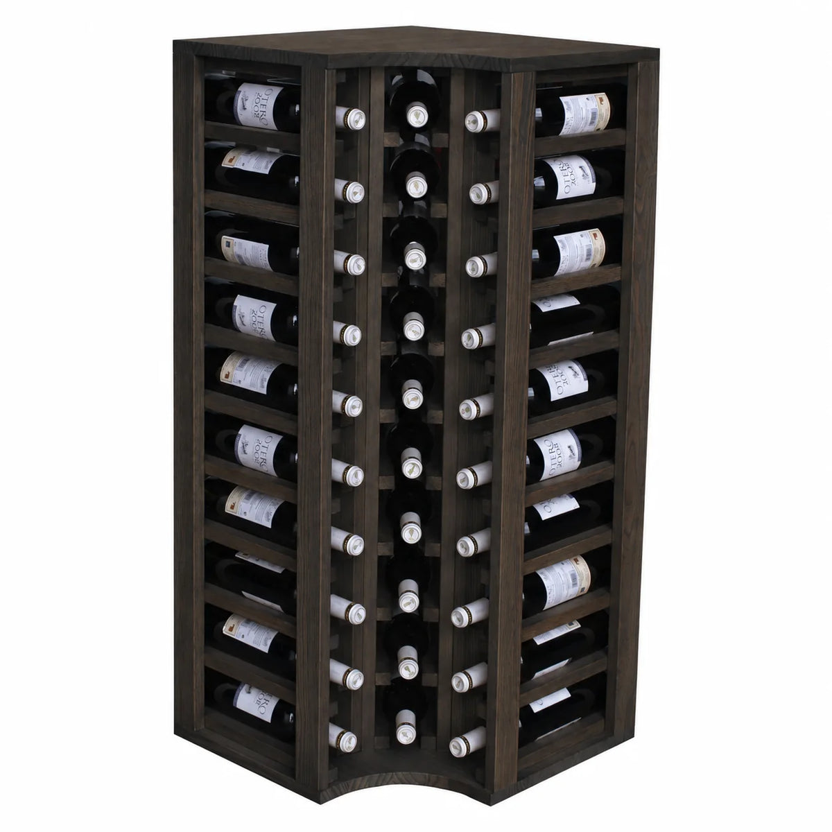 Garrafeira para 30 garrafas Expovinalia Canedo Godello 2038 – Pinho preto – BX2038