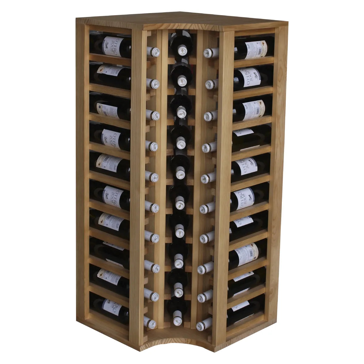Garrafeira para 30 garrafas Expovinalia Canedo Godello 2038 – Pinho com acabamento de carvalho claro – EX2038
