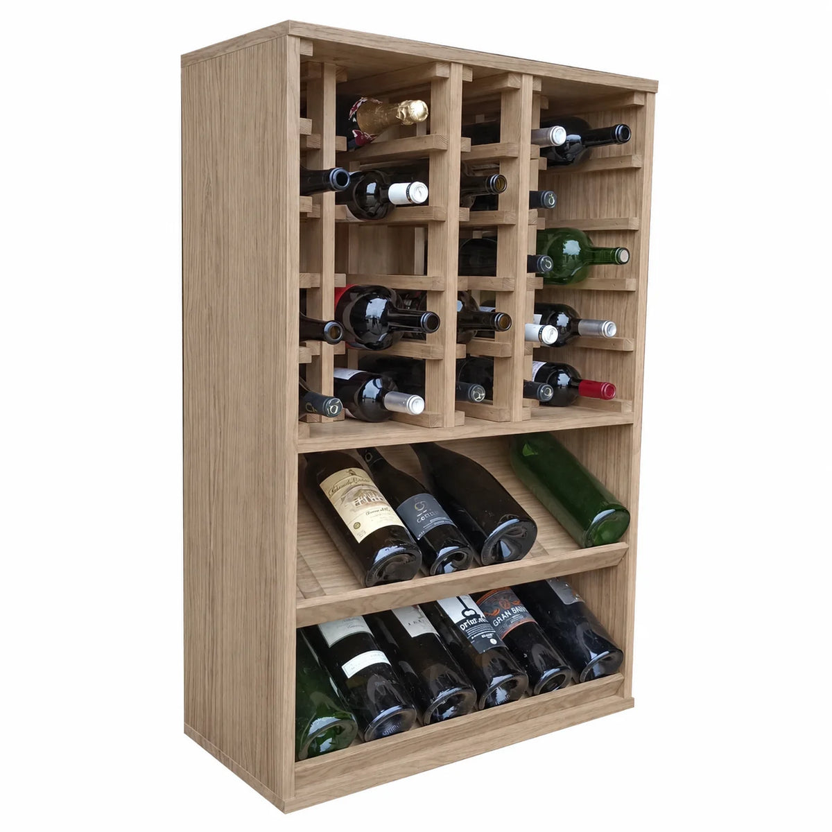 Garrafeira para 37 garrafas magnum Expovinalia Villafranca Godello 2093 – Carvalho natural – ER2093