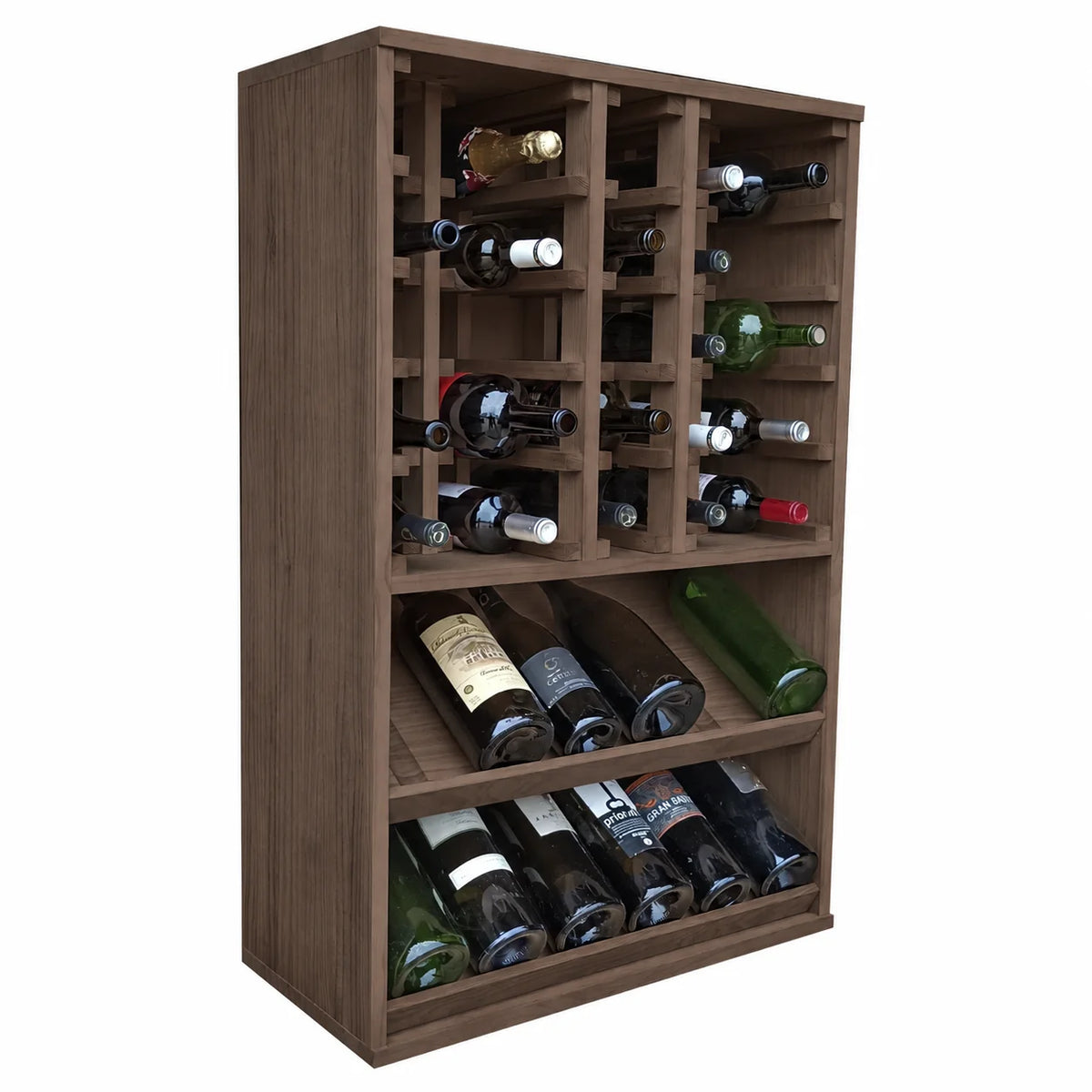 Garrafeira para 37 garrafas magnum Expovinalia Villafranca Godello 2093 – Pinho escuro – HX2093