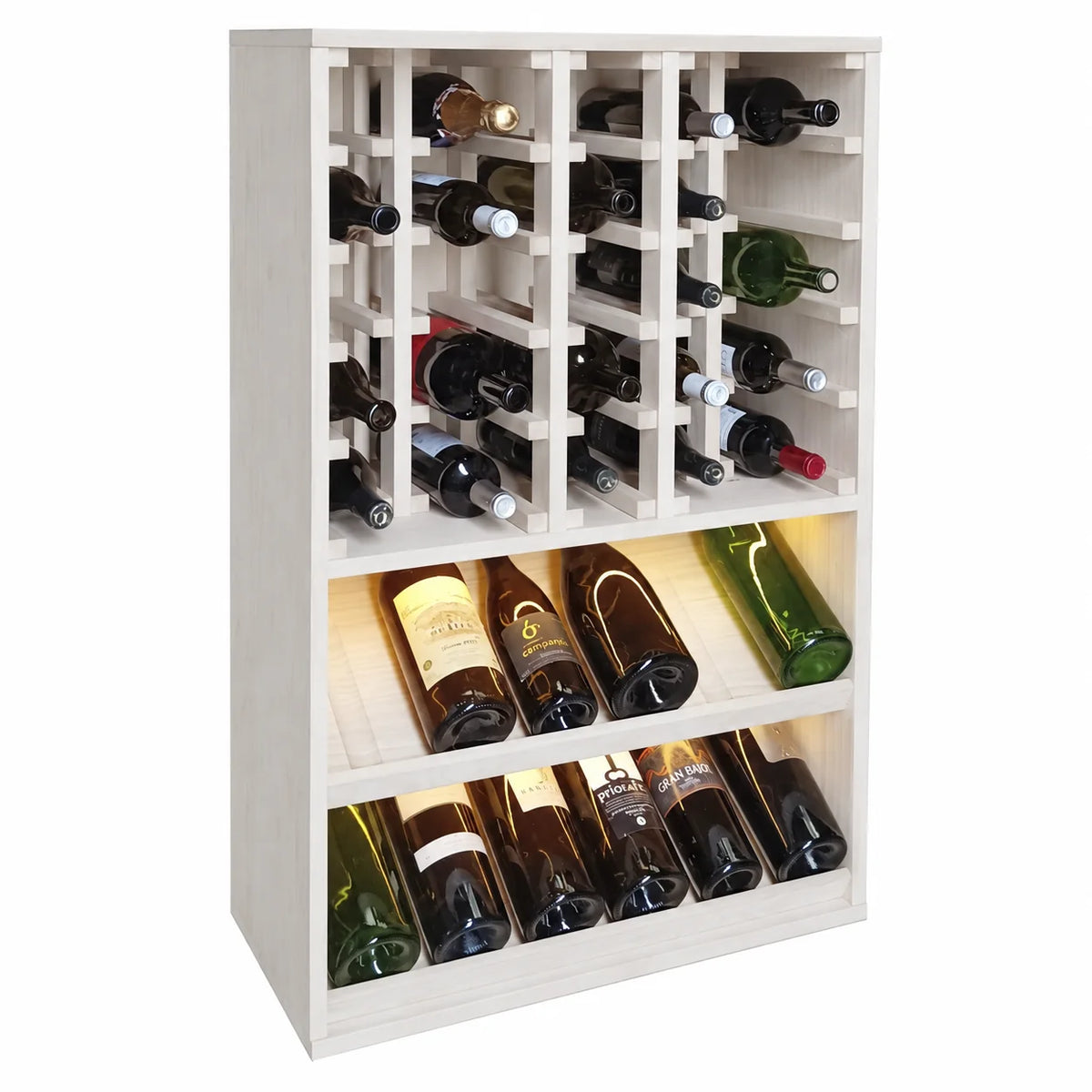 Garrafeira para 37 garrafas magnum Expovinalia Villafranca Godello 2094 – Pinho branco – EW2094