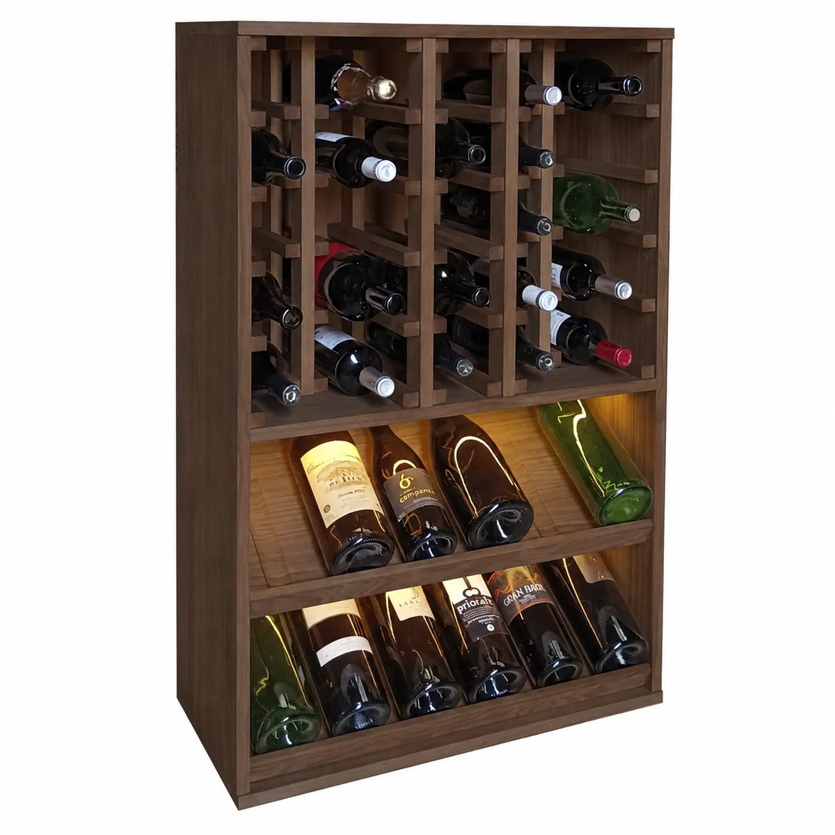 Garrafeira para 37 garrafas magnum Expovinalia Villafranca Godello 2094 – Pinho escuro – HX2094