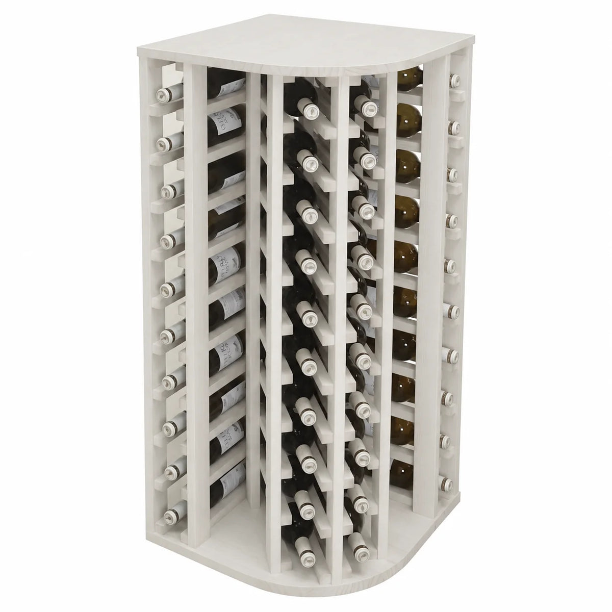 Garrafeira para 40 garrafas e 9 copos Expovinalia Godello 2039 – Pinho branco – EW2039