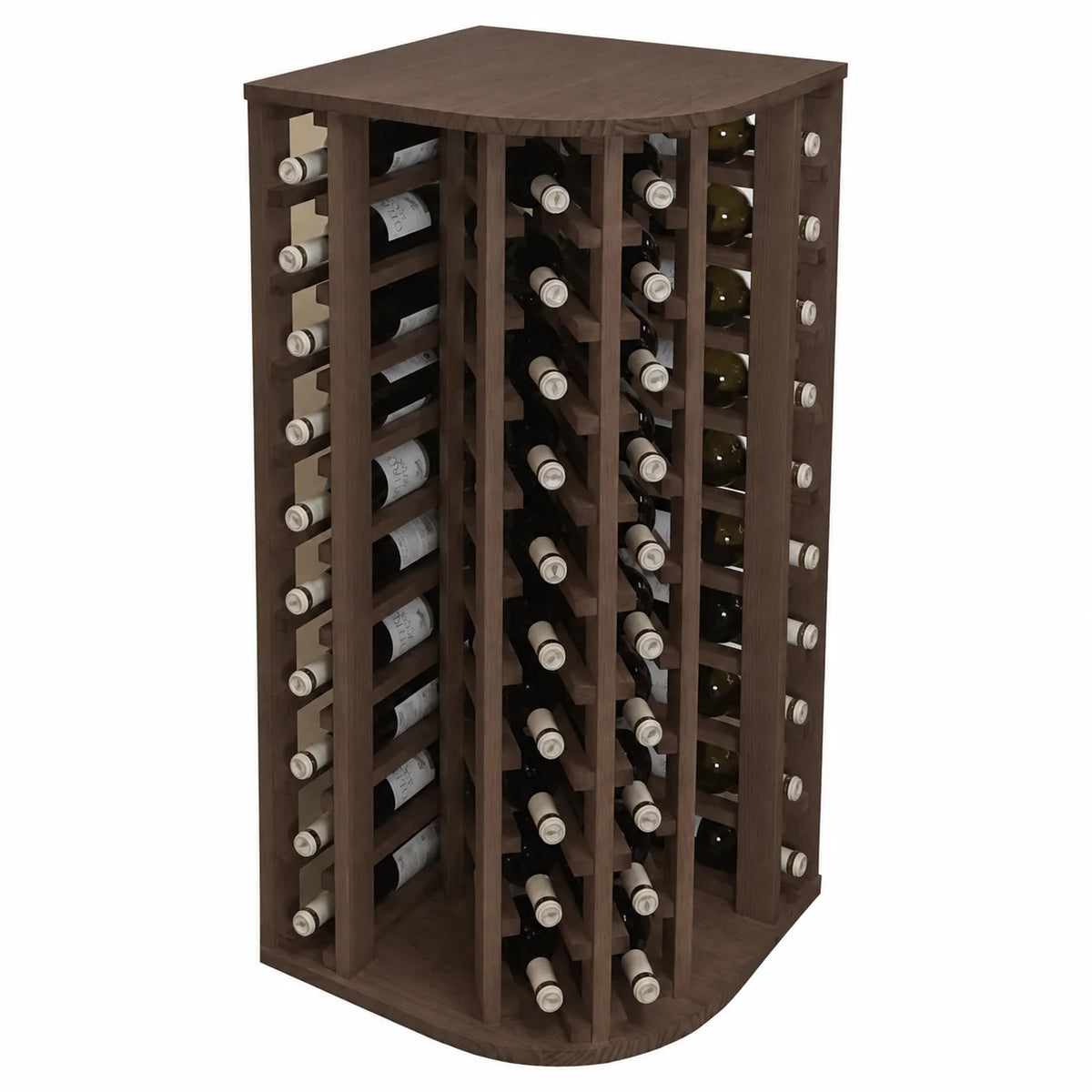 Garrafeira para 40 garrafas e 9 copos Expovinalia Godello 2039 – Pinho escuro – HX2039