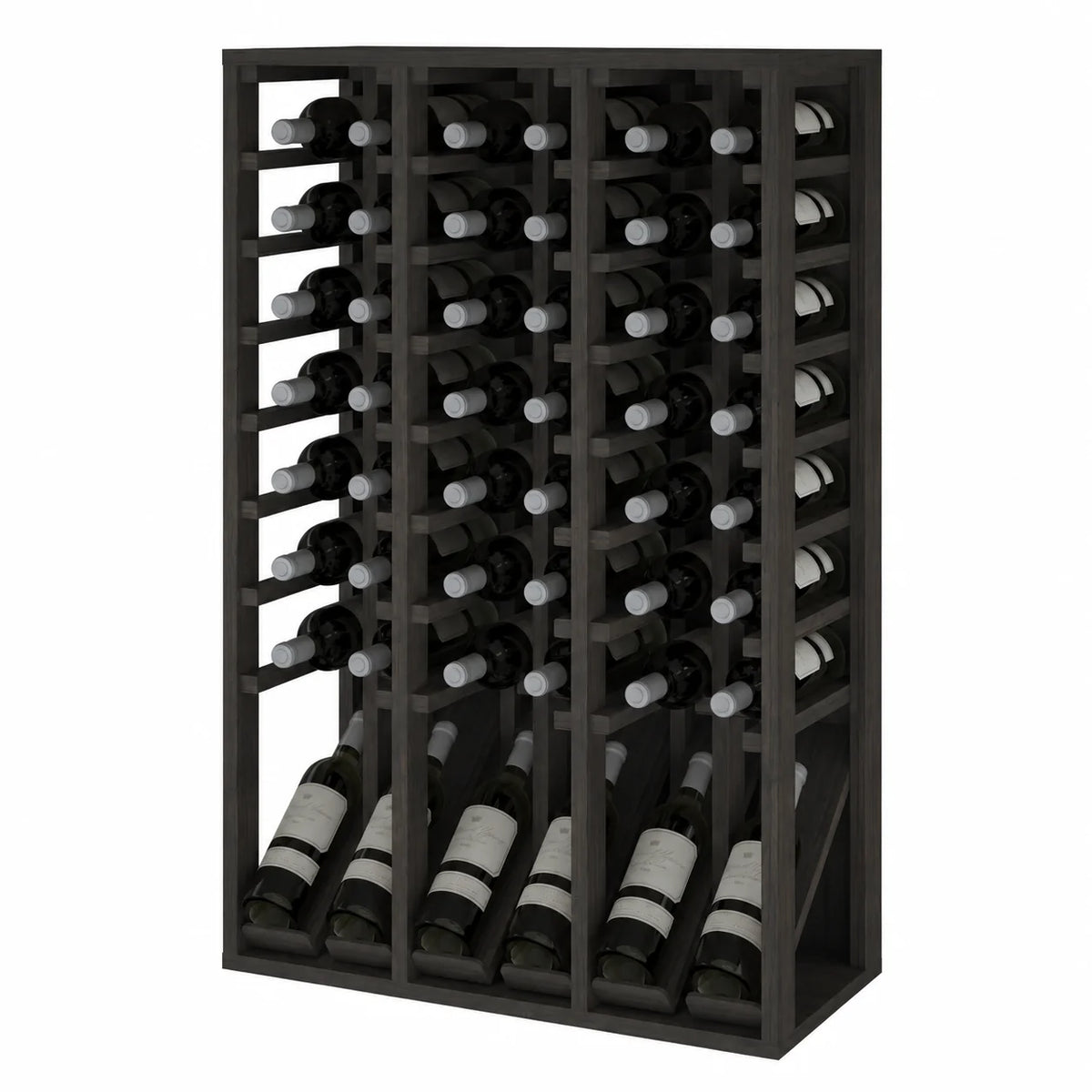 Garrafeira para 48 garrafas Expovinalia Villafranca Godello 2092 – Pinho preto – BX2092