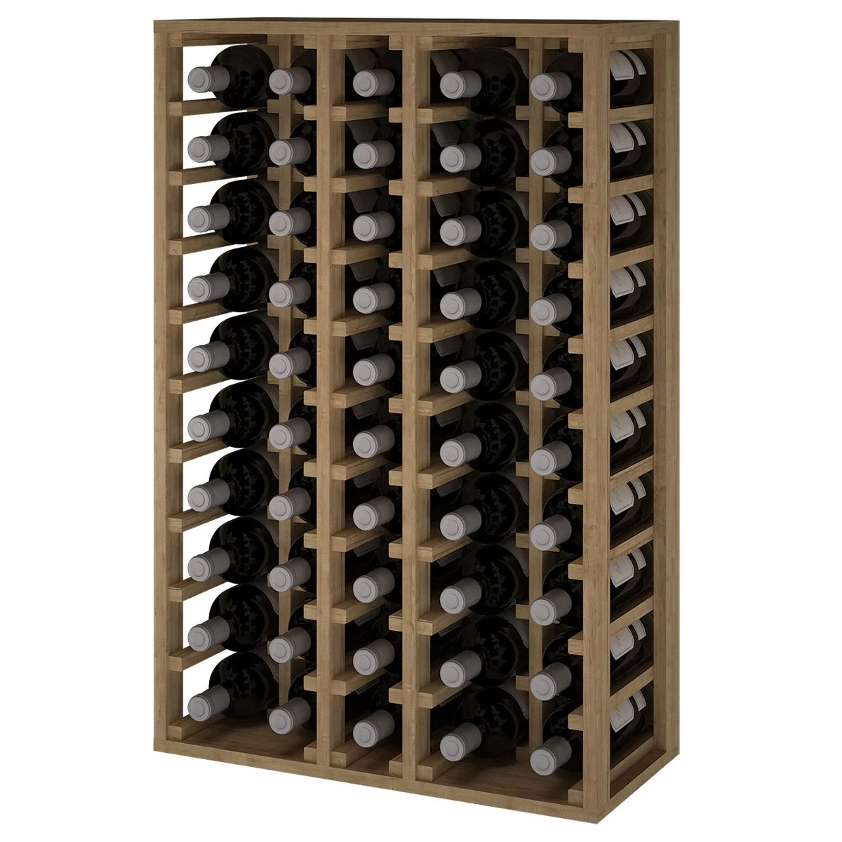 Garrafeira para 50 garrafas magnum Expovinalia Canedo Godello 2066 – Pinho com acabamento de carvalho claro – EX2066