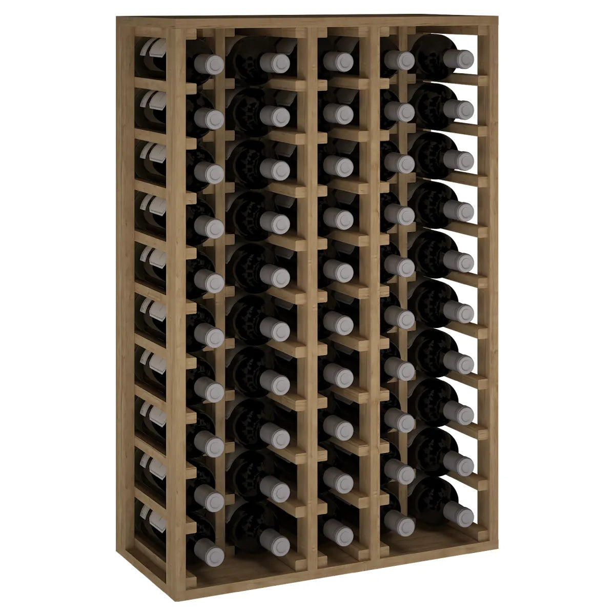 Garrafeira para 50 garrafas magnum Expovinalia Canedo Godello 2066 – Pinho com acabamento de carvalho claro – EX2066